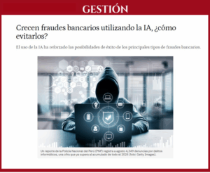 Walter Alvarez, docente de Derecho UARM, advierte en Gestión que la inteligencia artificial potencia los fraudes bancarios y recomienda reforzar la seguridad digital y verificar los canales oficiales.