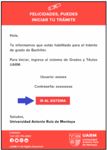 cuadro de acceso al sistema