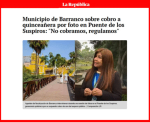 [Derecho UARM] Sherly Aguilar: Costos en espacios públicos de Barranco - análisis de caso: Puente de los Suspiros