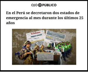 César Cárdenas de Derecho UARM analiza el uso de los estados de emergencia frente a problemas de seguridad.