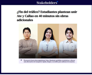 Antuanette Gutiérrez y estudiantes de Ciencia Política UARM detallan la propuesta del corredor BRT en Javier Prado a Revista Stakeholders.