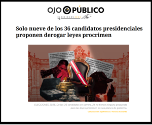 Docente de Derecho UARM, César Cárdenas, evalúa propuestas electorales 2026 sobre lucha contra la delincuencia e inteligencia criminal.