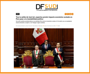 Alonso Cárdenas, especialista de Ciencia Política UARM, analiza los desafíos del nuevo presidente interino en el ámbito económico