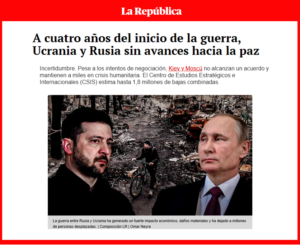 Impacto global de la guerra Ucrania-Rusia: análisis del docente UARM Alonso Cárdenas sobre crisis energética y política.
