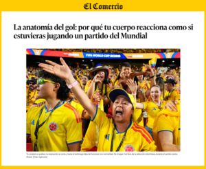 Docente de Psicología UARM, Elena Saona, detalla la neurociencia detrás de las reacciones emocionales de deportistas e hinchas.