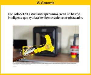 Innovación en Ingeniería Industrial UARM: alumnos crean bastón inteligente que promueve la autonomía visual.